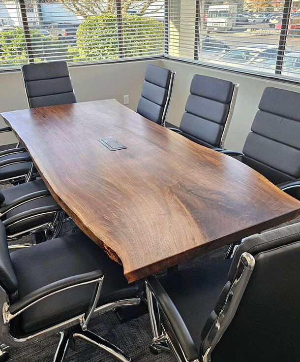 handcrafted custom desk Barrel-and-steve